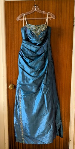 Yve london blue dress size - yve,