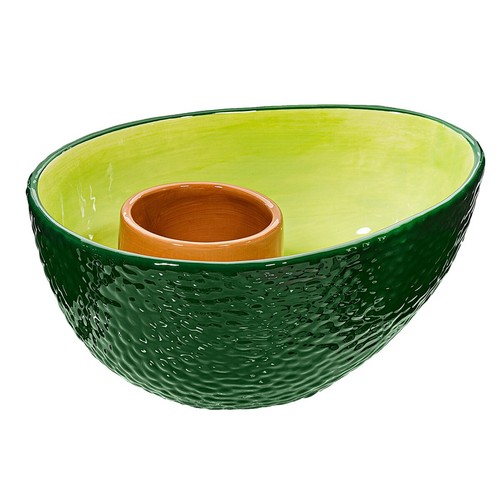 Avocado shaped dip - avocado, chip