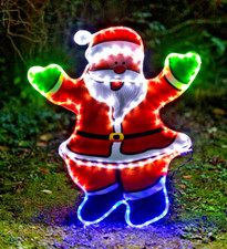 Christmas Santa Rope Light Decoration Hanging Outdoor Indoor LED Xmas Decor 78cm