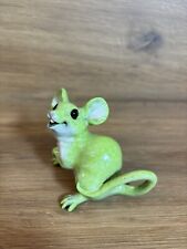 Kitty’s Critters Cute Teensy Green Mouse Figurine model ornament collectible bx1