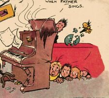 Comic Postcard C1905 Father
