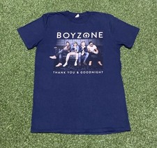 Boyzone 2019 Thank You And GoodNight Tour Unisex Blue Concert T-Shirt | SIZE M