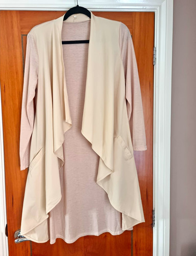 Cream beige open - open, front