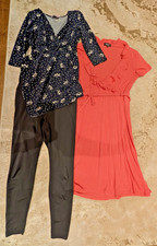Maternity Bundle UK Size 10/Medium: Leggings, top, dress
