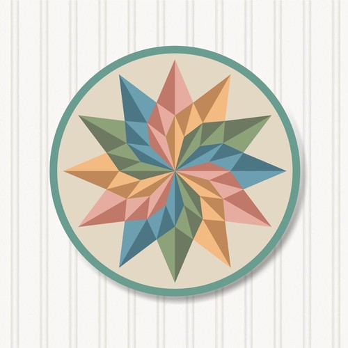 Round barn quilt sizes - 6,