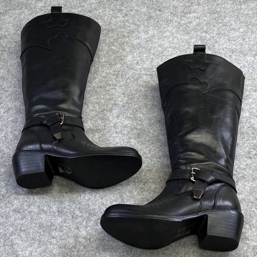 Women black leather - leather, boots