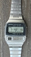 Vtg Seiko Men's Calculator/Alarm Digital Watch - C359-5010 Works but needs parts