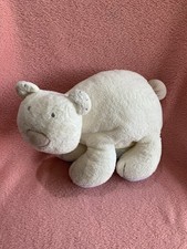 Mamas And Papas Polar Bear Plush Soft Toy Comforter 10" ~ Freshly Washed