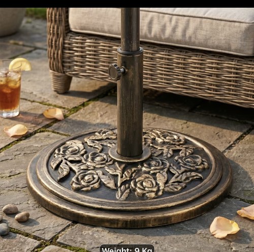 9kg cast iron - round, umbrella