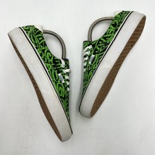 Vans Trainers UK5 Green Mens Doren Era 59 Tribal Neon Print Sneakers Low