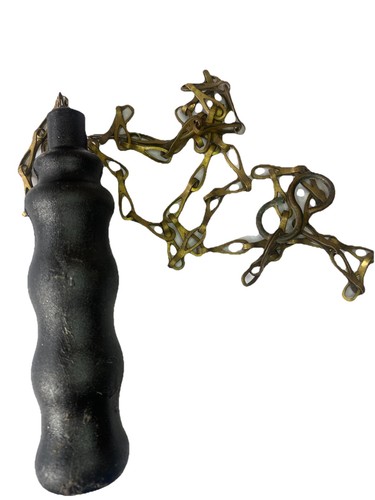 Pull and brass chain black - and,