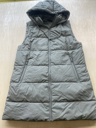 Zara womens long gilet - long,