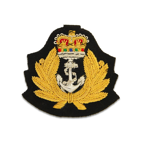 Royal navy officer cap badge - royal,
