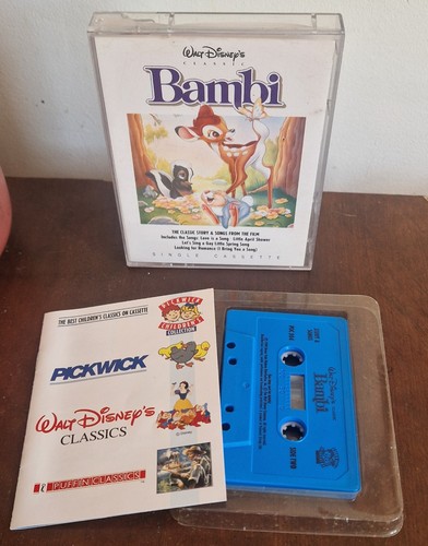 Vintage disney bambi cassette - disney,