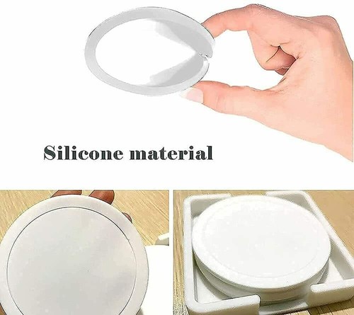 Round silicone coasters - round,