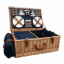 4 Person Luxury Wicker Picnic