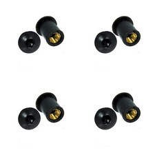 BLACK license plate screw kit for motorcycle CEZETA CF MOTO CRB DAELIM DERBI DI BLASI