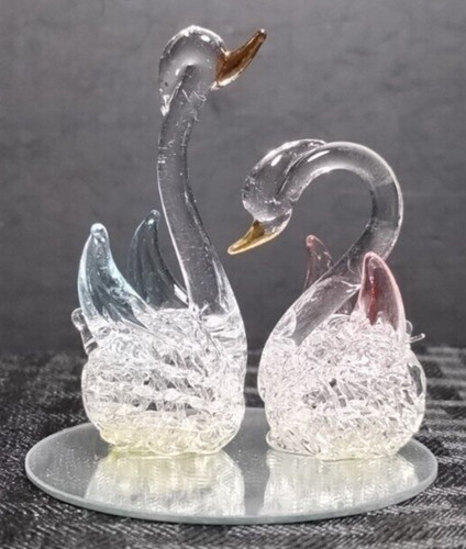 Spun glass church - glass, figurine