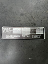 Volvo B55 Alexander Merseyside PTE A160 HLV Bus Coach Chassis Body Plate Badge