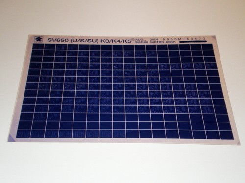 Microfiche spare parts - parts, catalog