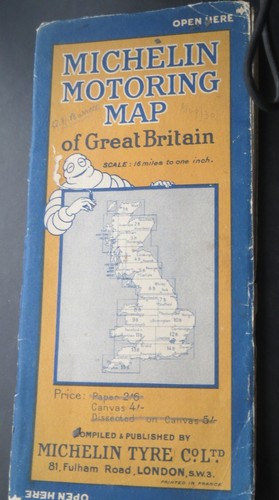 Michelin motoring map great - michelin,