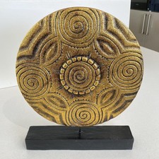 Wooden Golden Plaque On Stand