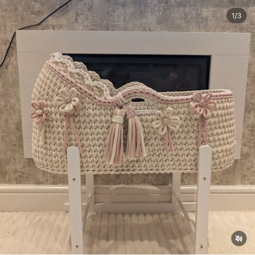 Crochet moses basket with - crochet,