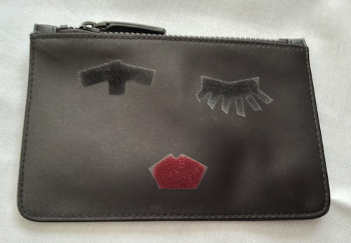 Lulu guinness black zip - black,
