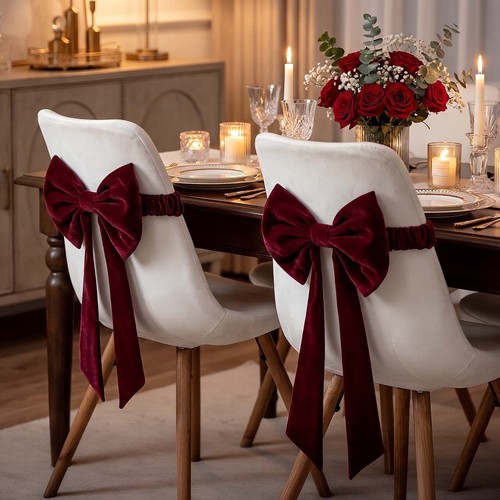 Christmas chair sash wedding - chair,