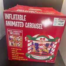 Big lots 6ft Animated Carousel