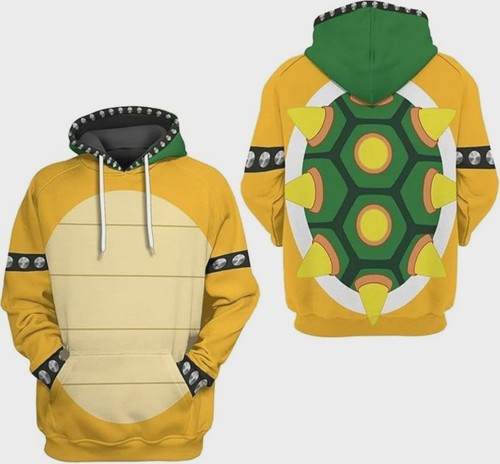 Printed bowser costume - printed,