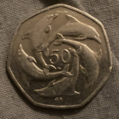 2001 gibraltar dolphin 50p - 2001,