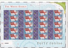 THE WHITE ENSIGN 2007 - personlised by Scouts & Hinckley philatelic society -MNH