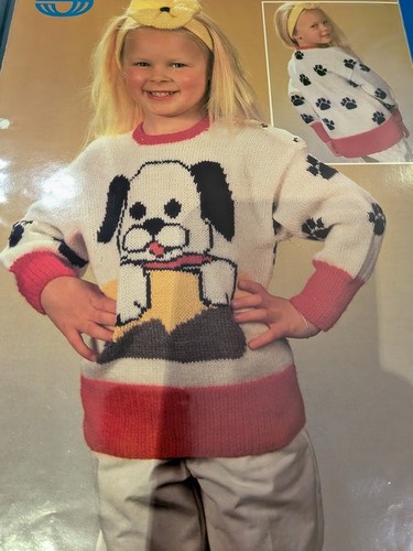 Child dog jumper knitting - dog,