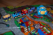 Bundle of ELC magnetic cars and village play mat