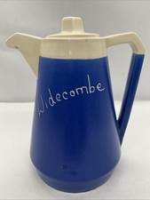 devon blue pottery Coffee Pot Widecombe