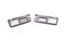 Genuine AUDI Sun Visor With mirror and cover Pair 8U0857551F7C0 8U0857552F7C0