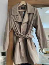 Wardrobe Light Brown Short Belted Showerproof Coat Size 14 BNWT - Perfect Mac!