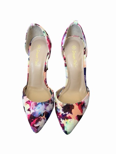 Dream pairs floral pointed toe - dream,