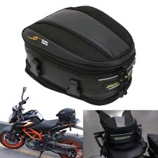 Motorcycle Tail Bag Waterproof Luggage Bag Seat Bag Motorbike Saddle Bags Black