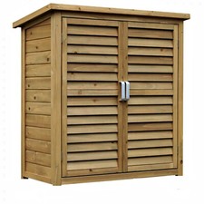 Wooden Garden Shed Outdoor Store Cupboard Tool Storage Lawn Mower Wood Cabinet