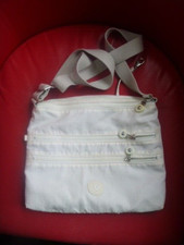 CREAM WHITE ALVAR KIPLING SHOULDER BAG CROSS BODY ORGANISER FAIR CONDITION CF