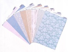 8 x A4 Kanban 'Victorian Splendour' Printed Card - Variety Pack - 20p each (324)