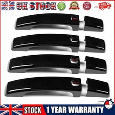 4Pcs Black Gloss Door Handle Covers For Land Rover Discovery 4 2009-2016 Keyless