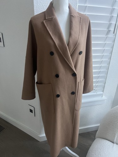 Zara camel double - camel, breasted