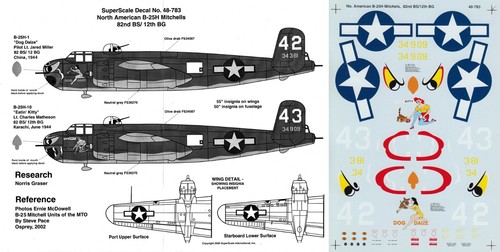 Superscale decals b 25h - superscale, b-25h
