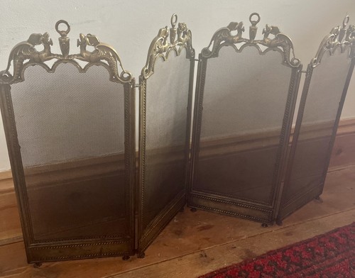 1920s fire screen - screen, griffin