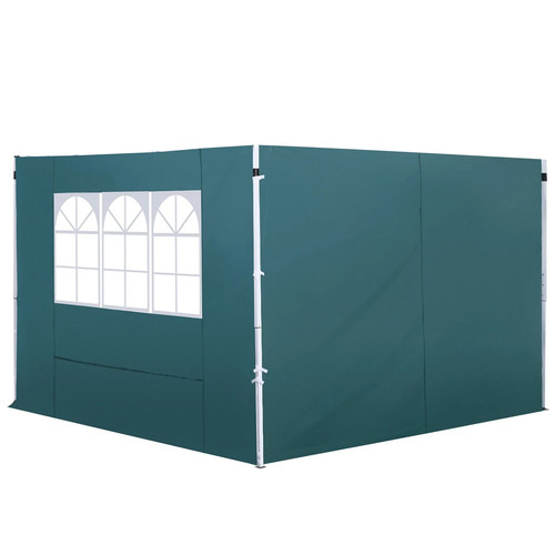 Gazebo side panels - side, green