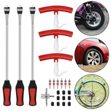 Motorcycle Motorbike Bike Tyre Lever Tool Changing Spoon Wheel Rim Protector Set