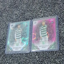 ODIN THIAGO HOLM 2023-24 Topps Chrome UEFA UCC GREEN & PINK Refractor SSC CELTIC